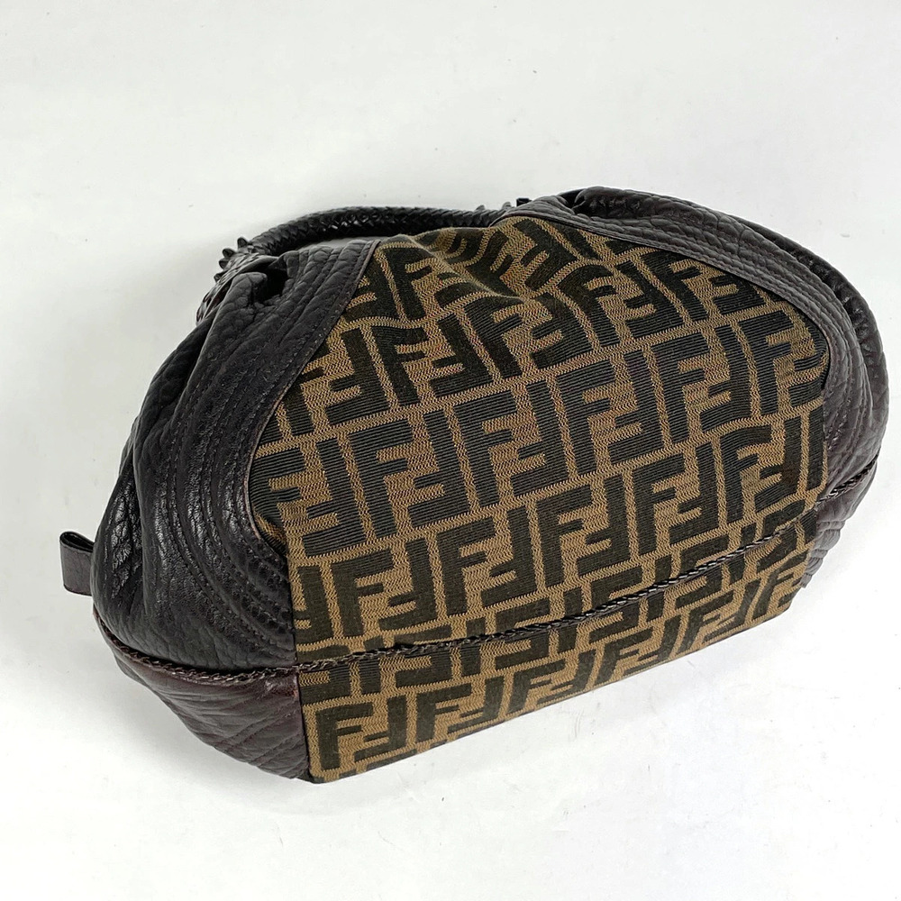 Fendi Bag Spy Zucca Canvas Brown Handbag